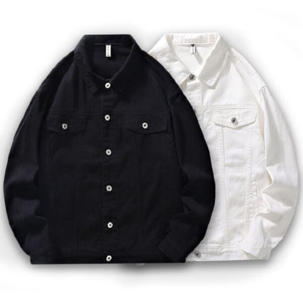 Men's Autumn Workwear Fashion Brand Polo Collar Jacket - Image 4
