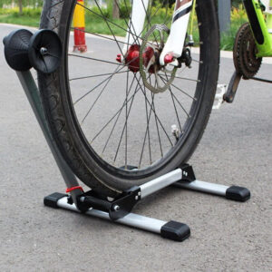 Folding BIKE STAND Portable Bicycle Floor Ground Parking Holder Storage Rack H