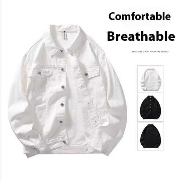 Men's Autumn Workwear Fashion Brand Polo Collar Jacket