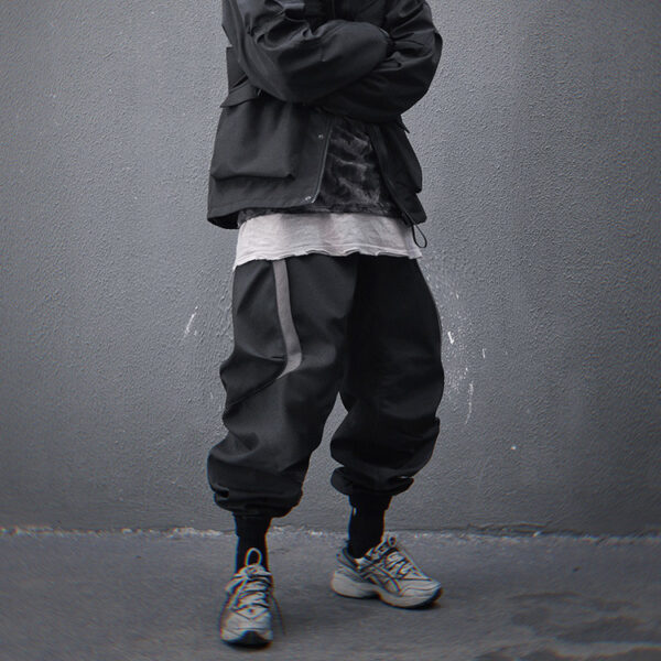 Mechanical Style Multi-pocket Loose Casual Hooded Jacket - Image 6