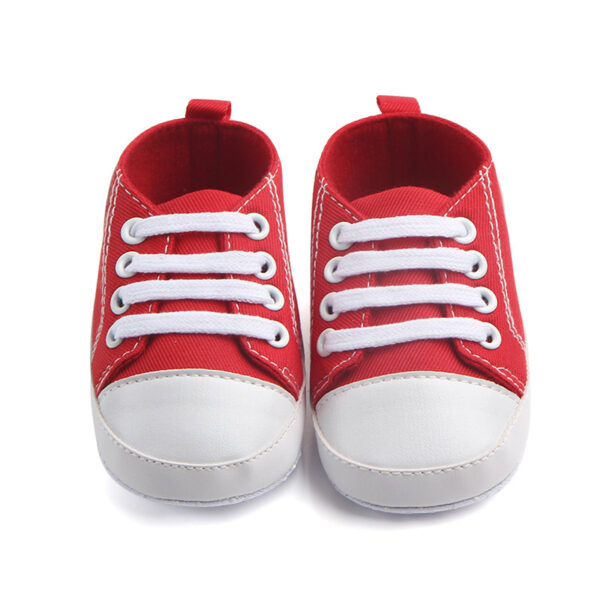 Canvas Classic Sports Sneakers Baby Boys Girls First Walkers Shoes Infant Toddler Soft Sole Anti-slip Baby Shoes - Image 4