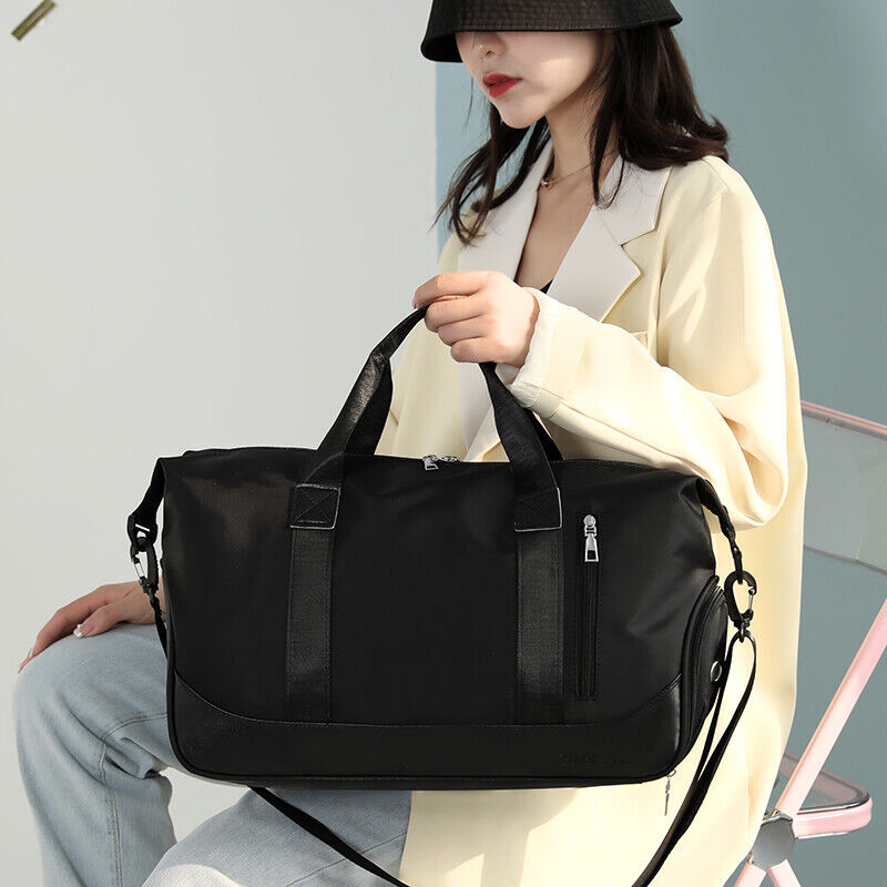 Men Women Gym Duffle Bag Waterproof Large Weekend Travel Sport Holdall Luggage - Image 5