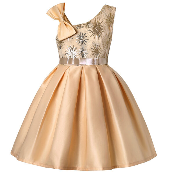New Children Shirt Party Sequins Dress - Image 3