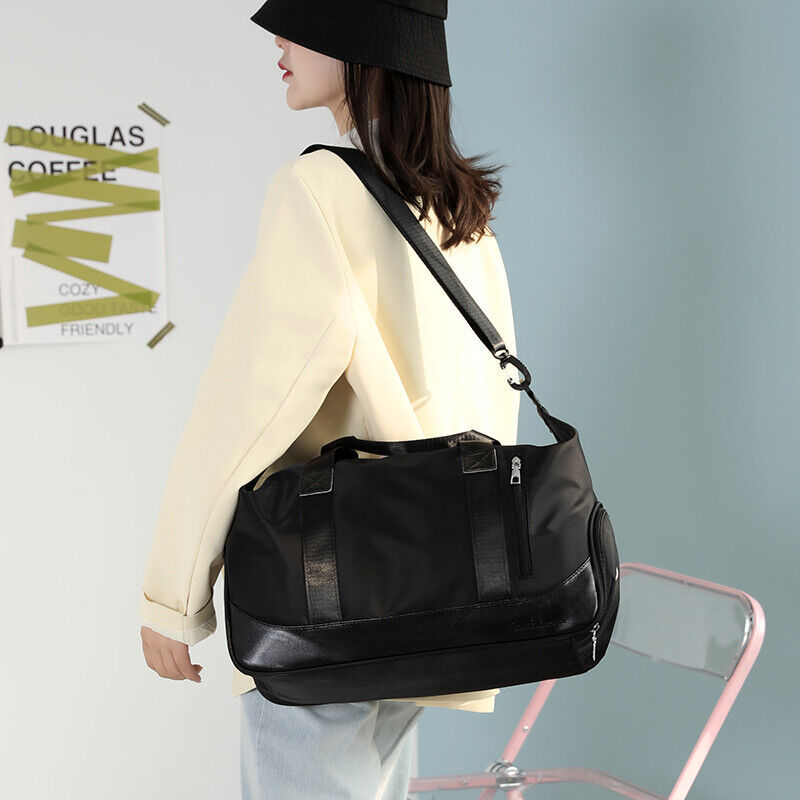 Men Women Gym Duffle Bag Waterproof Large Weekend Travel Sport Holdall Luggage - Image 9