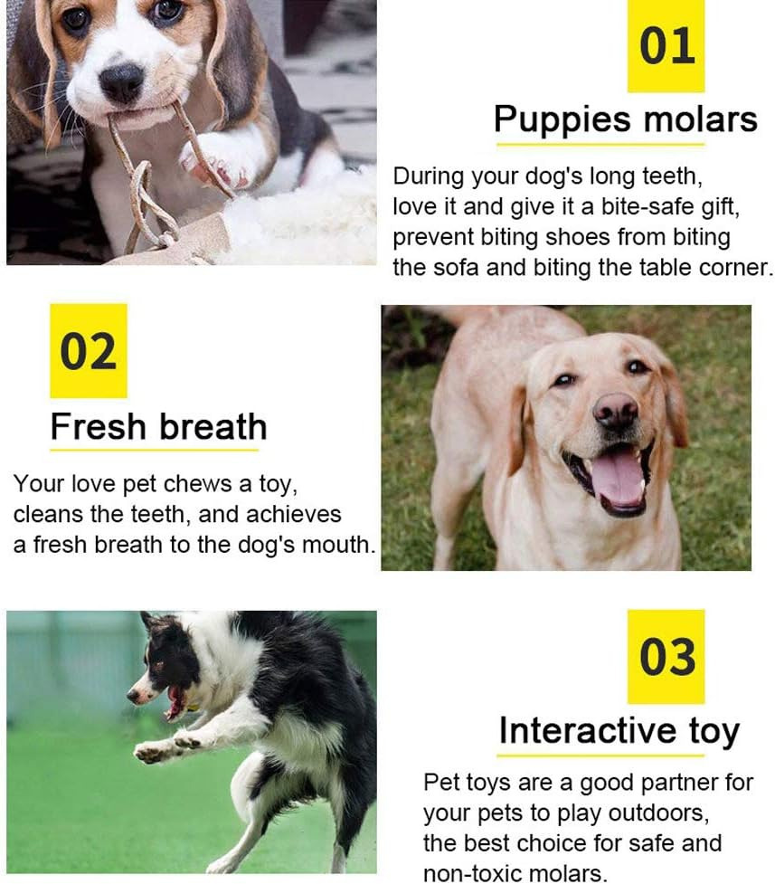 15pcs Tough Dog Toys Bundle Chew Rope Knot Ball Squeakers Pet Puppy Teething Random Send - Image 8